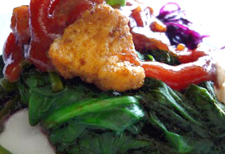 Kurczak ze szpinakiem po meksykańsku